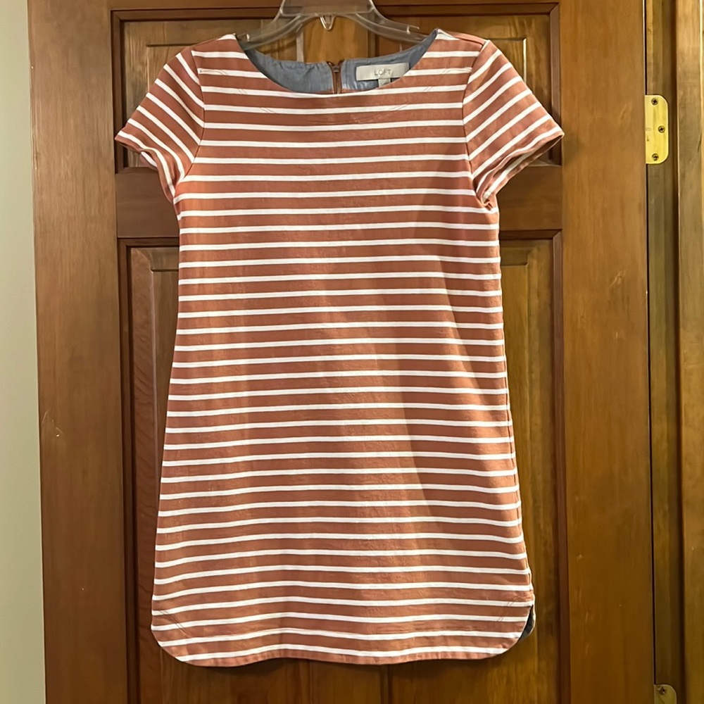 Ann Taylor Loft Women’s Small Striped Dress